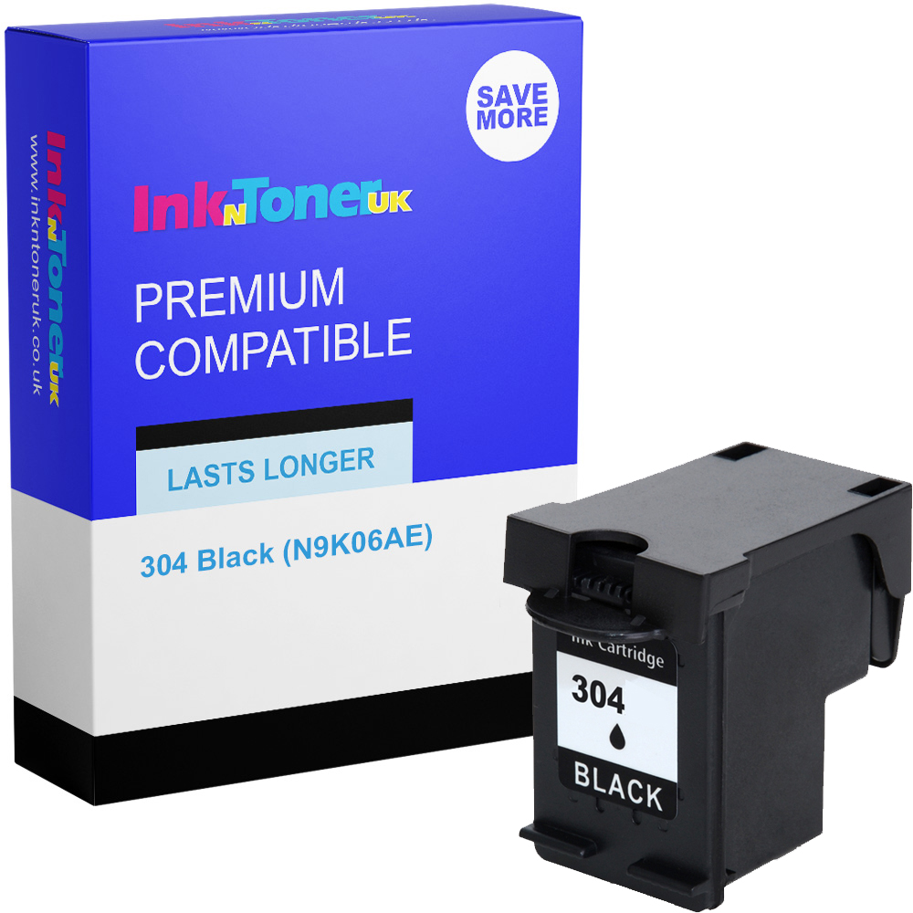 Premium Remanufactured HP 304 Black Ink Cartridge (N9K06AE)