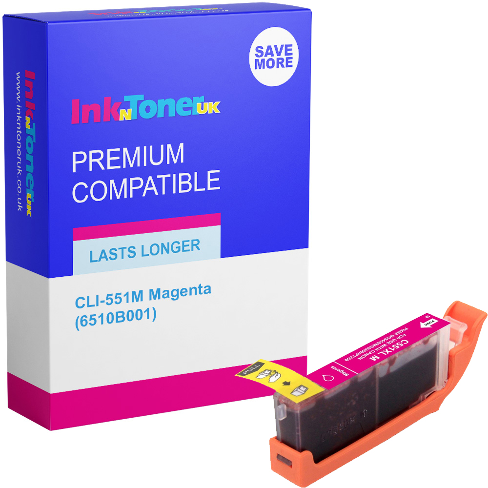 Premium Compatible Canon CLI-551M Magenta Ink Cartridge (6510B001)