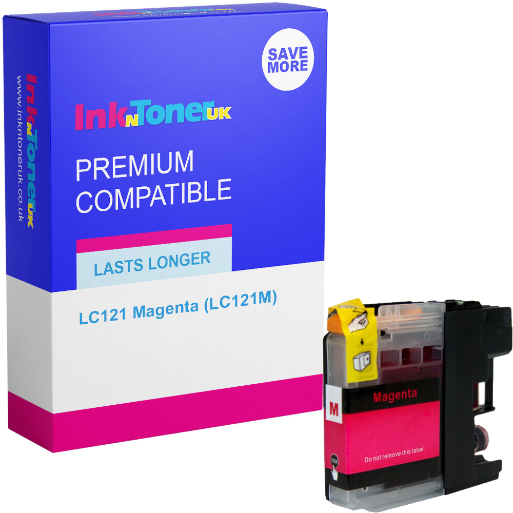 Premium Compatible Brother LC121 Magenta Ink Cartridge (LC121M)