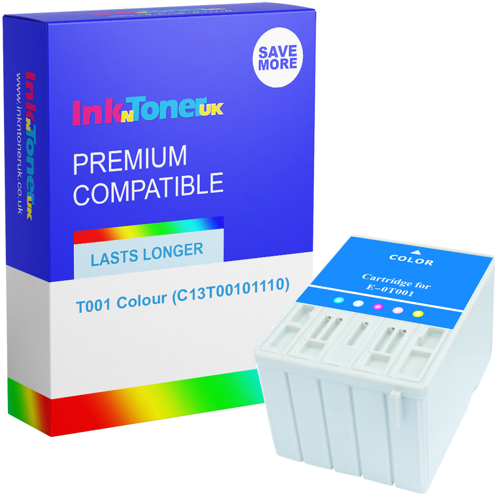 Premium Compatible Epson T001 Colour Ink Cartridge (C13T00101110)