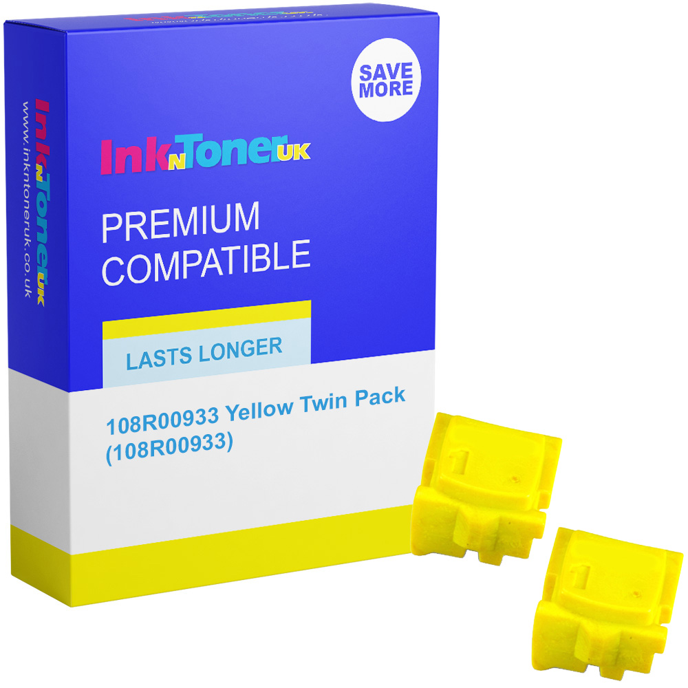 Premium Compatible Xerox 108R00933 Yellow Twin Pack Solid Ink (108R00933)