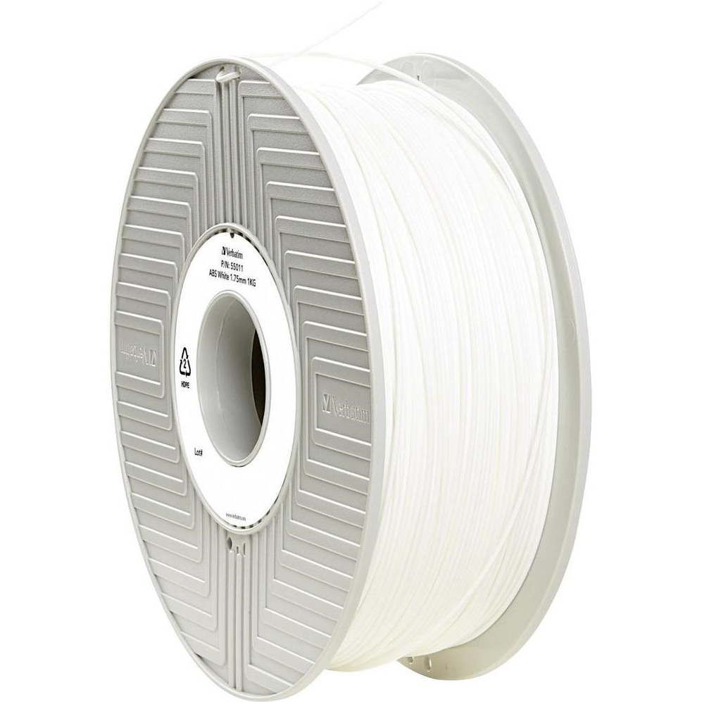 Original Verbatim White 1.75mm 1kg ABS 3D Filament (55011)
