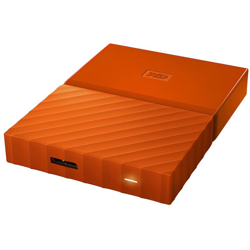 Original Western Digital My Passport Orange 2TB USB 3.0 External Hard Drive (WDBS4B0020BOR-WESN)