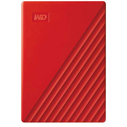 Original Western Digital 2TB My Passport Red USB 3.2 Gen 1 External Hard Drive (WDBYVG0020BRD-WESN)