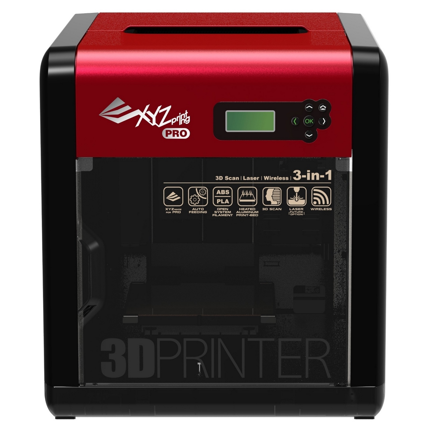 Original XYZPrinting da Vinci 1.0 Pro 3 In 1 3D Printer & Built-In Scanner (3F1ASXEU01K)