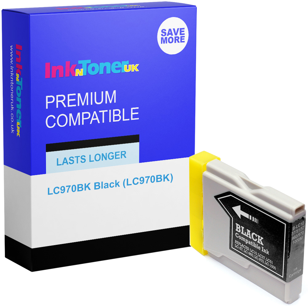 Premium Compatible Brother LC970BK Black Ink Cartridge (LC970BK)