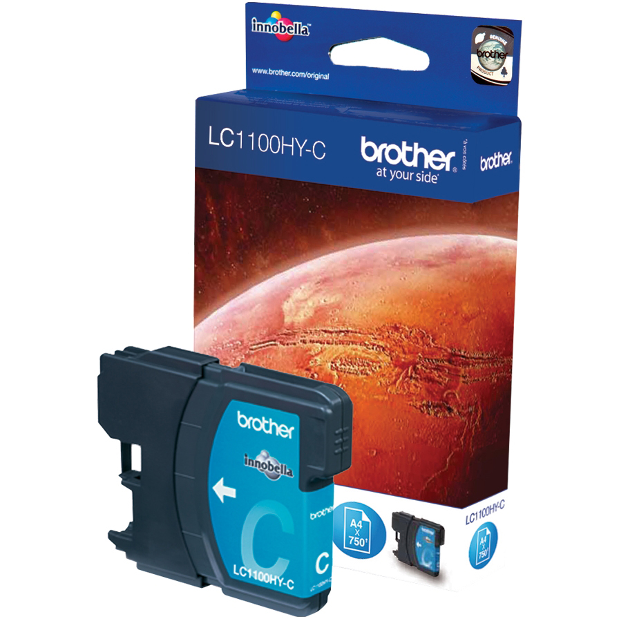 Original Brother LC1100HY Cyan High Capacity Ink Cartridge (LC1100HYC)