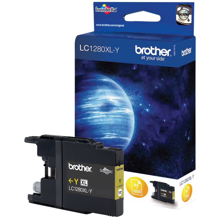 Original Brother LC1280XLY Yellow Super High Capacity Ink Cartridge (LC1280XLY)