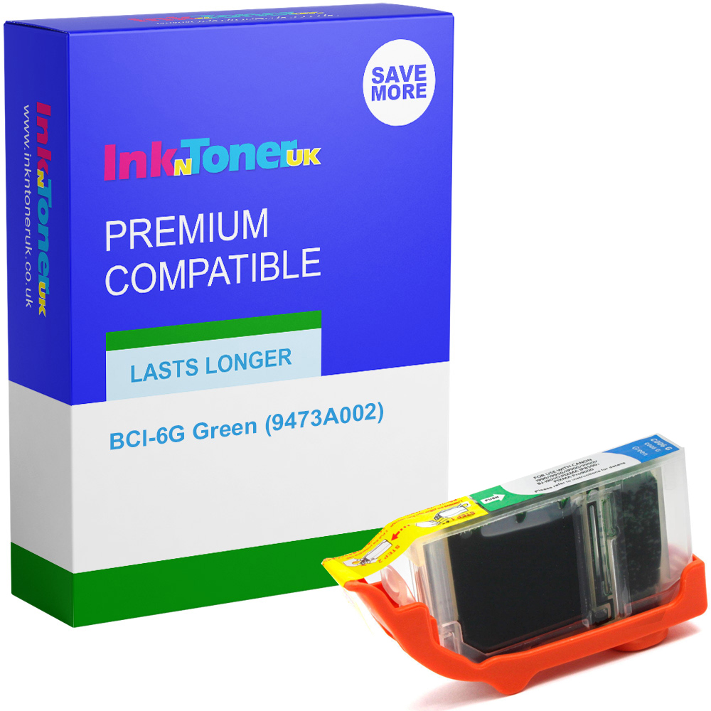 Premium Compatible Canon BCI-6G Green Ink Cartridge (9473A002)