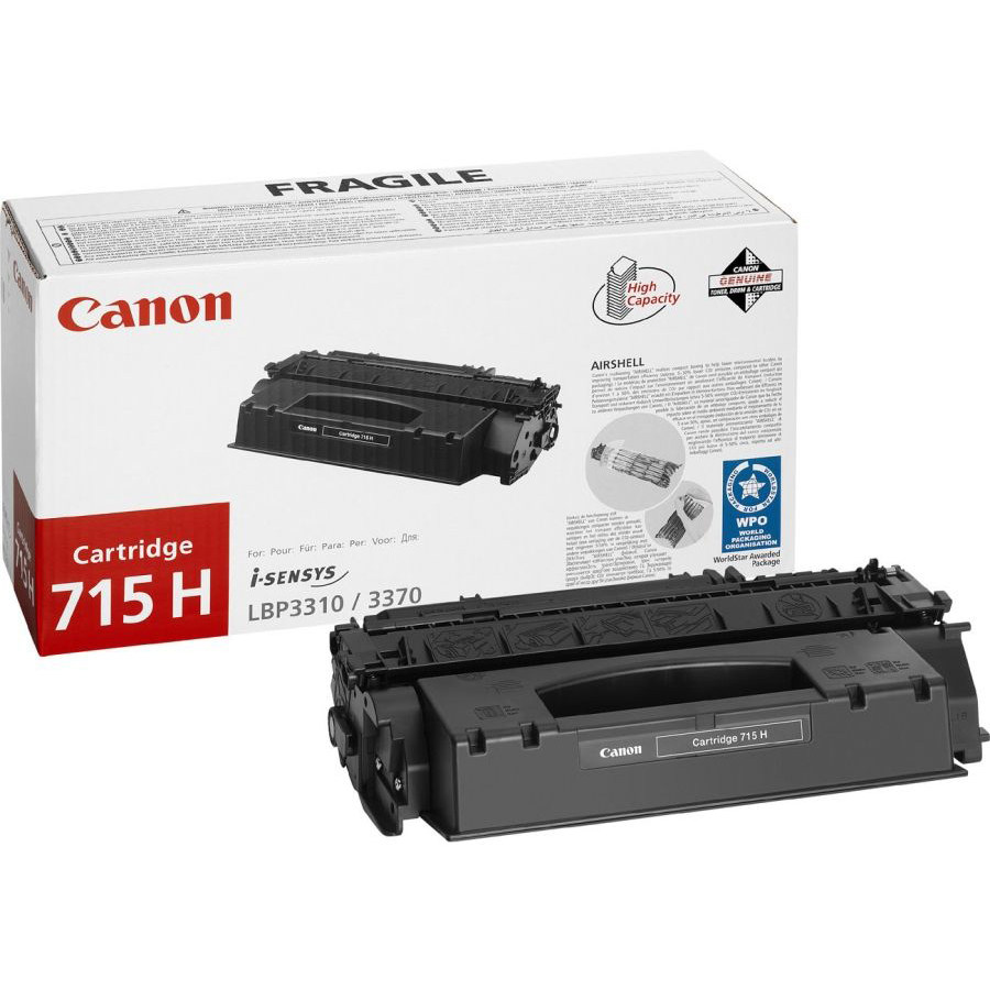 Original Canon 715H Black High Capacity Toner Cartridge (1976B002AA)