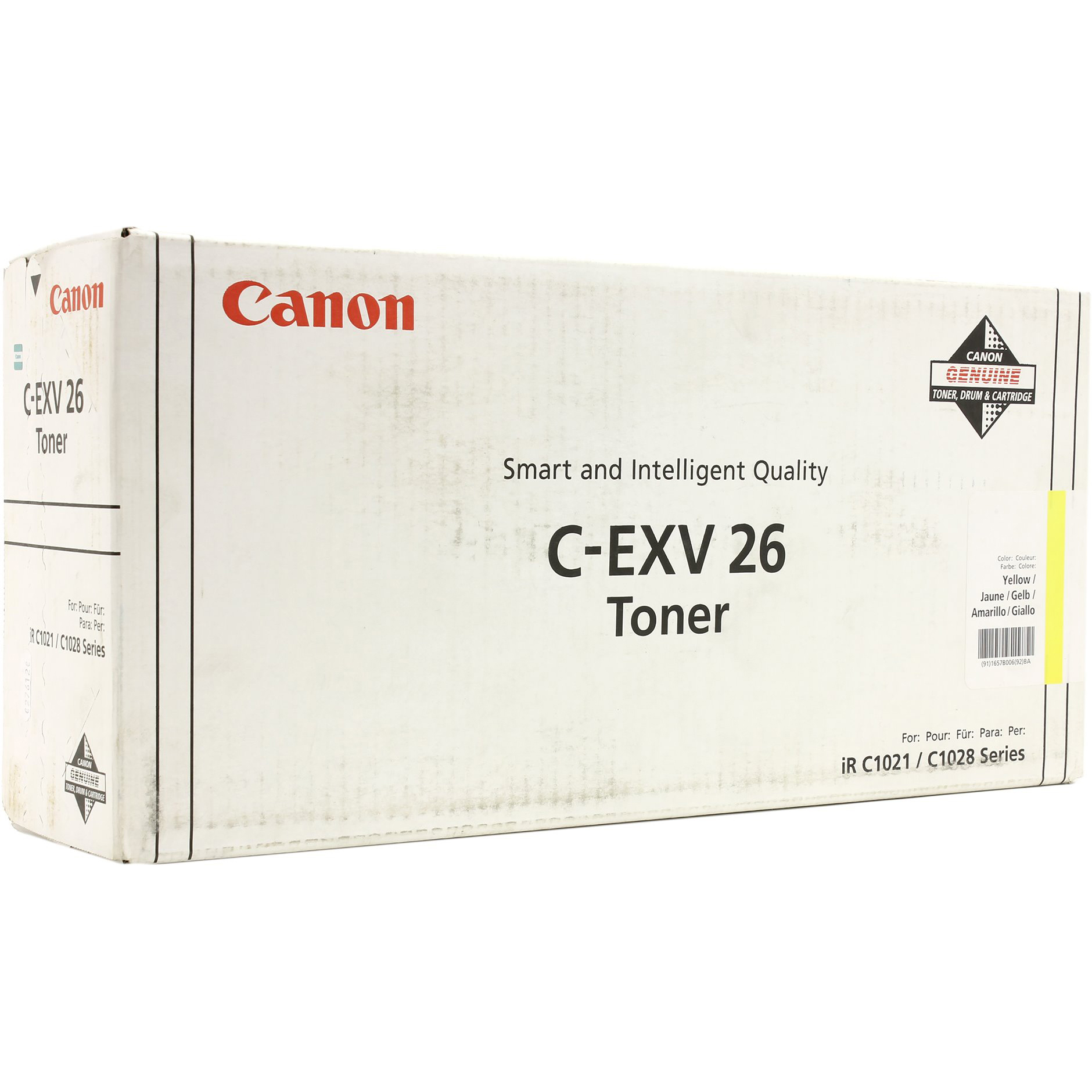 Original Canon C-EXV26 Yellow Toner Cartridge (1657B006AA)