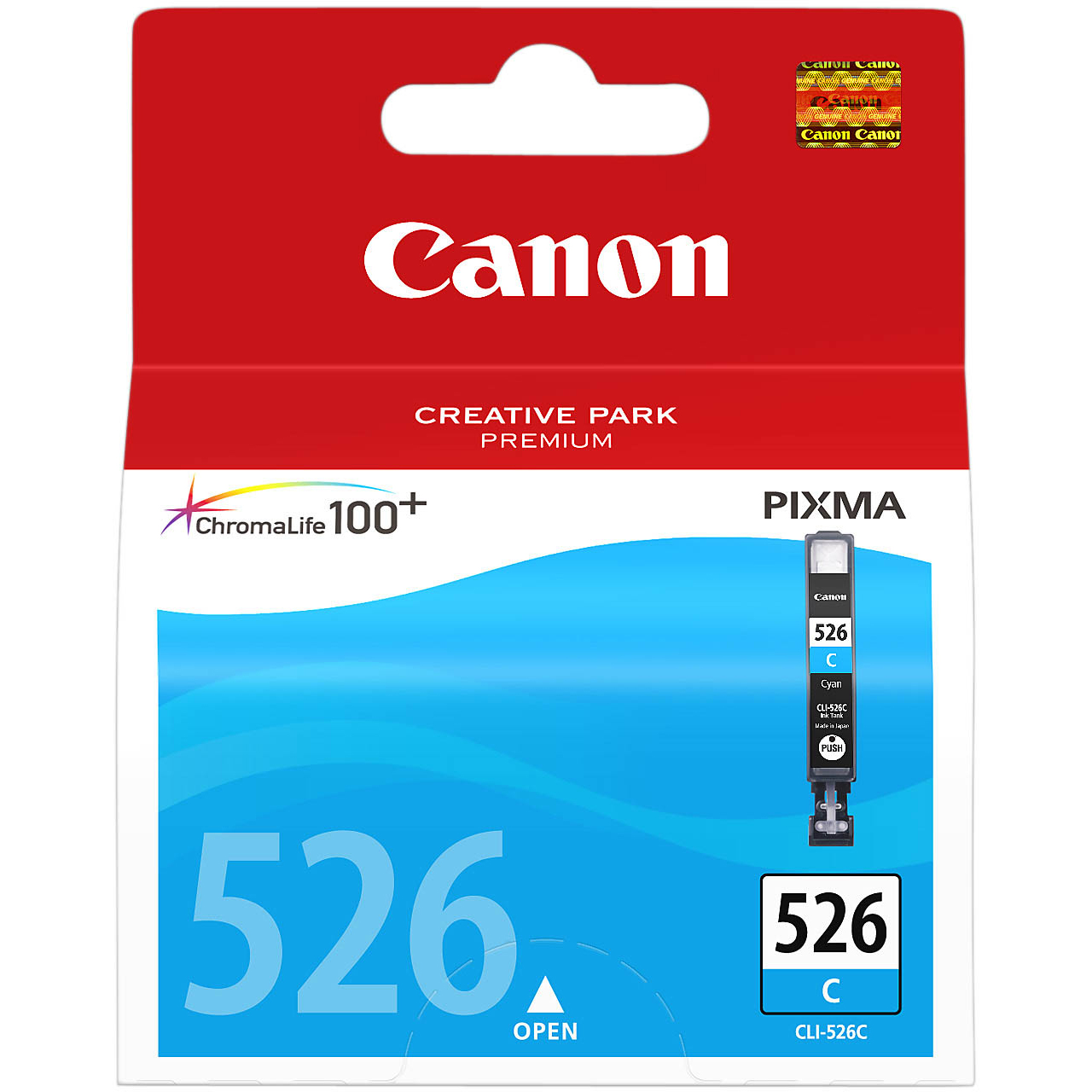 Original Canon CLI-526C Cyan Ink Cartridge (4541B001)
