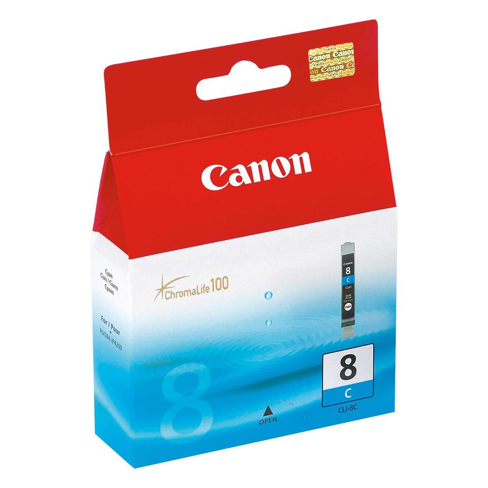 Original Canon CLI-8C Cyan Ink Cartridge (0621B001)