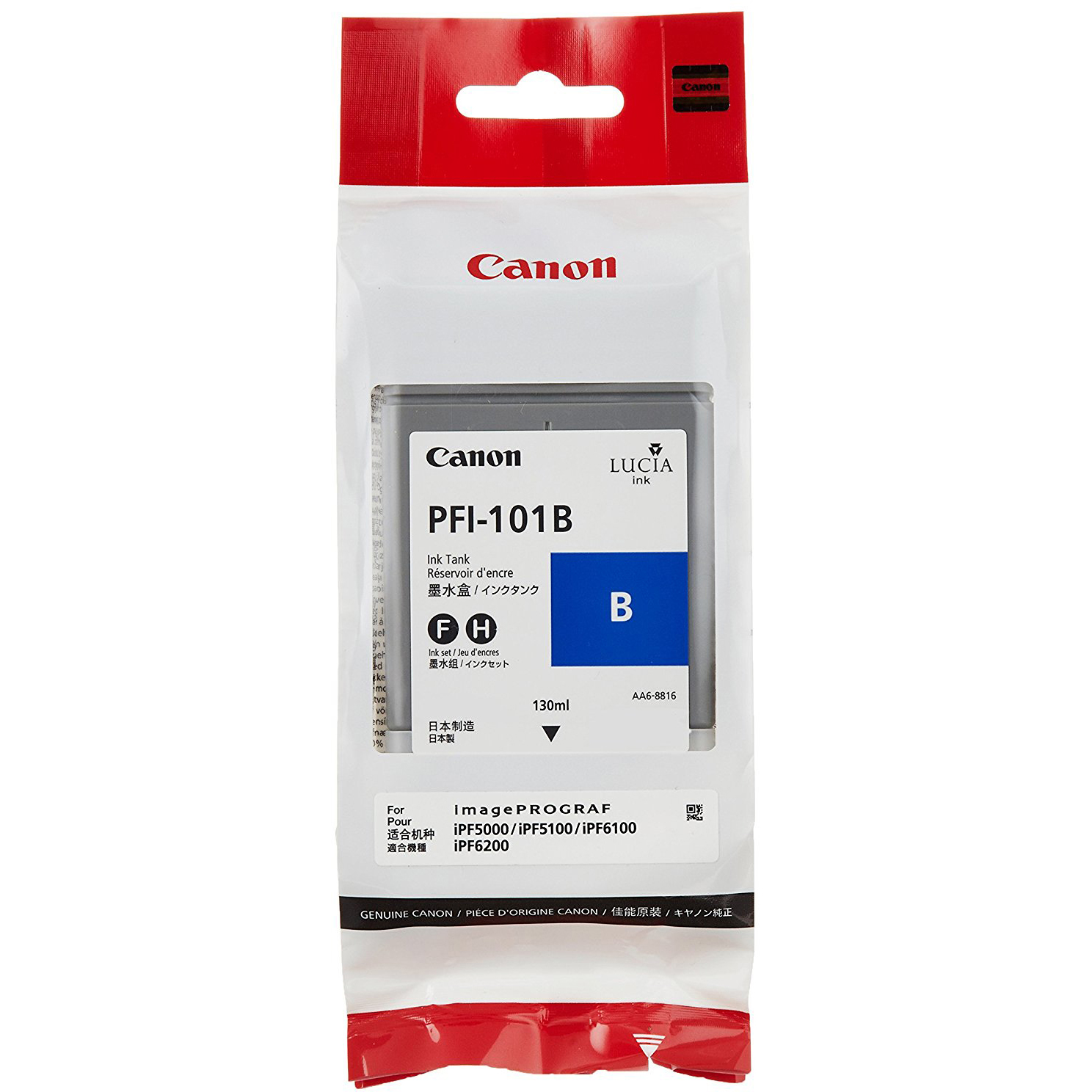 Original Canon PFI-101B Blue Ink Cartridge (0891B001AA)