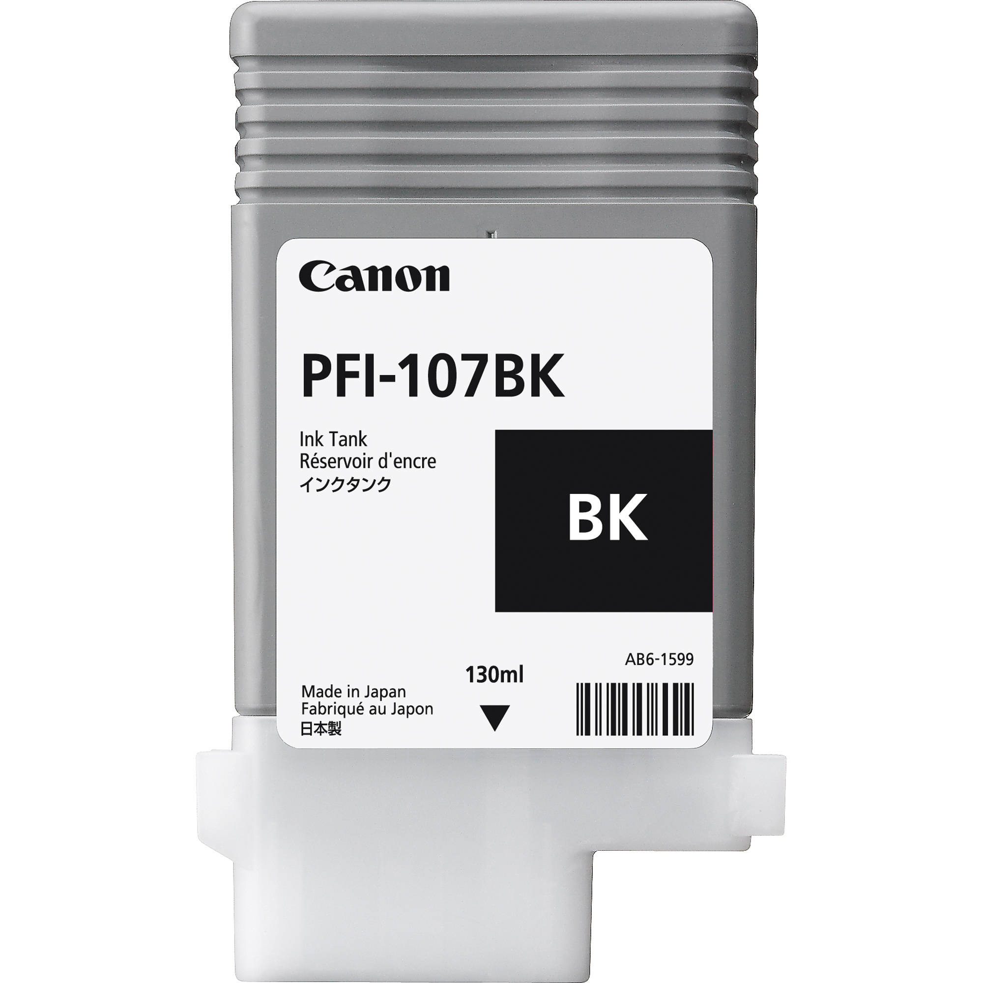 Original Canon PFI-107BK Black Ink Cartridge (6705B001AA)