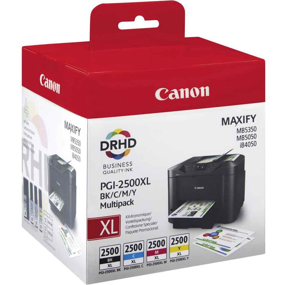 Original Canon PGI-2500XL CMYK Multipack High Capacity Ink Cartridges (9254B004)