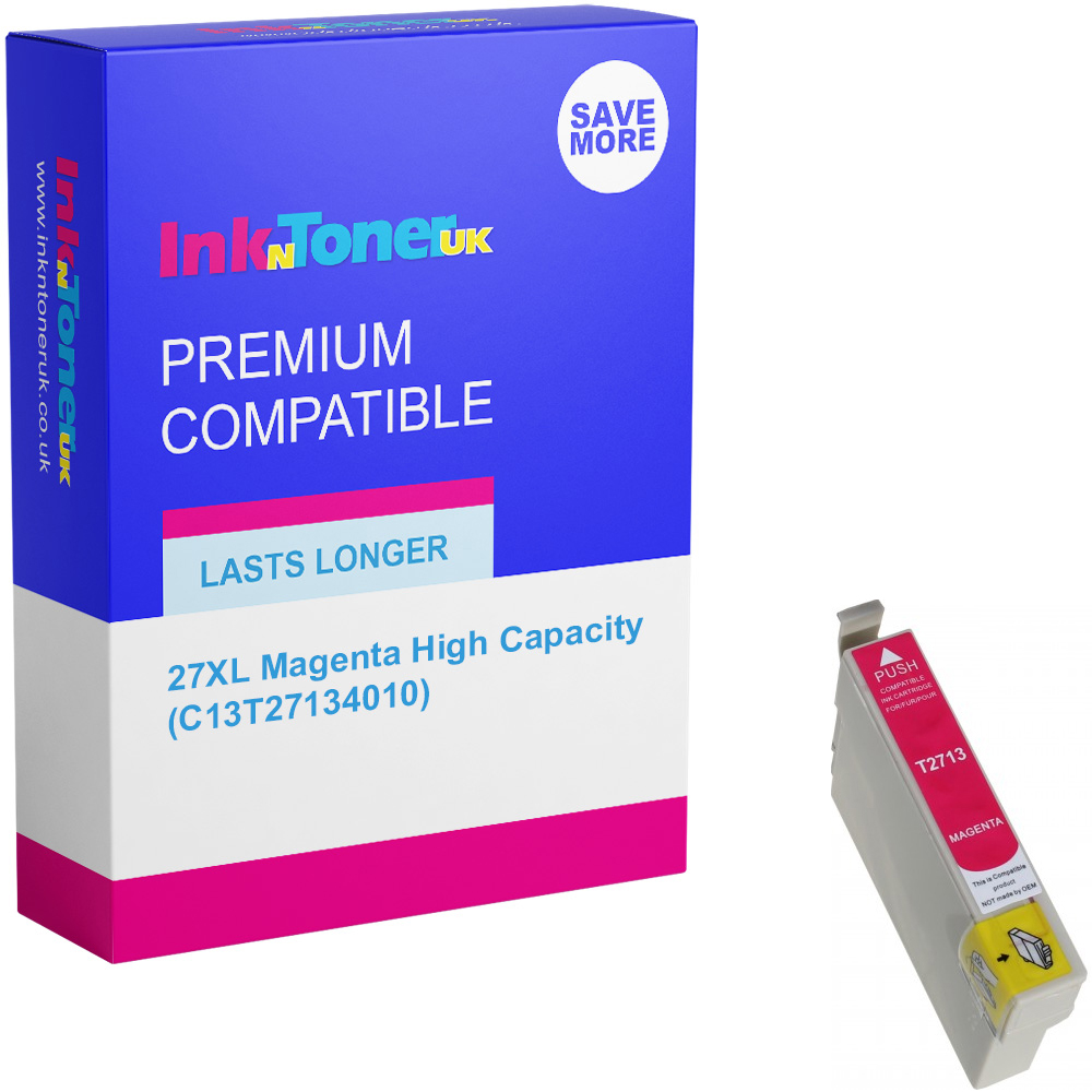 Premium Compatible Epson 27XL Magenta High Capacity Ink Cartridge (C13T27134010) T2713 Alarm Clock