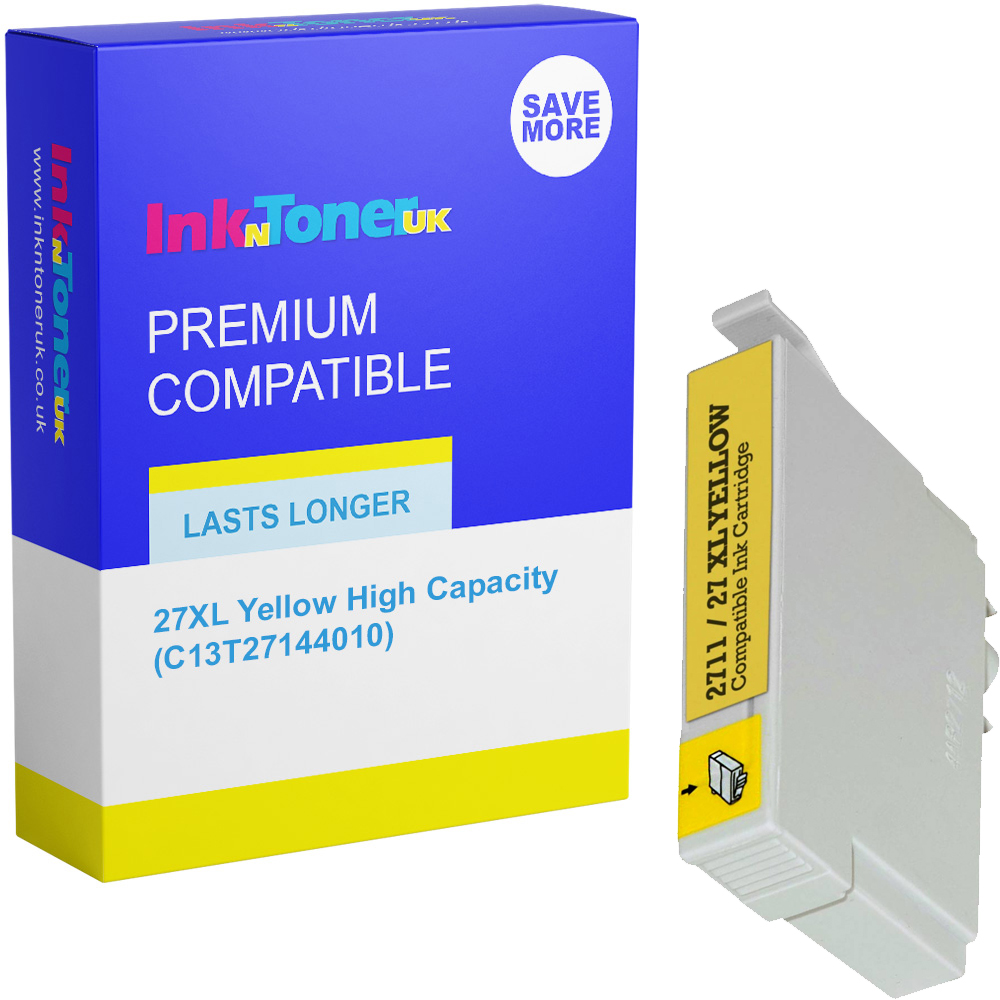 Premium Compatible Epson 27XL Yellow High Capacity Ink Cartridge (C13T27144010) T2714 Alarm Clock