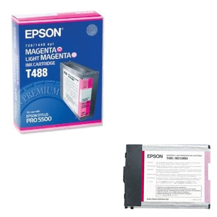 Original Epson T488 Magenta Light Magenta Ink Cartridge (C13T488011)