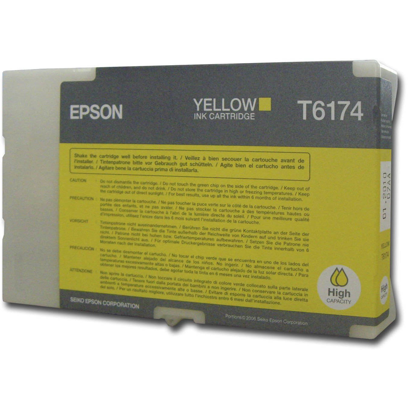Original Epson T6174 Yellow High Capacity Ink Cartridge (C13T617400)