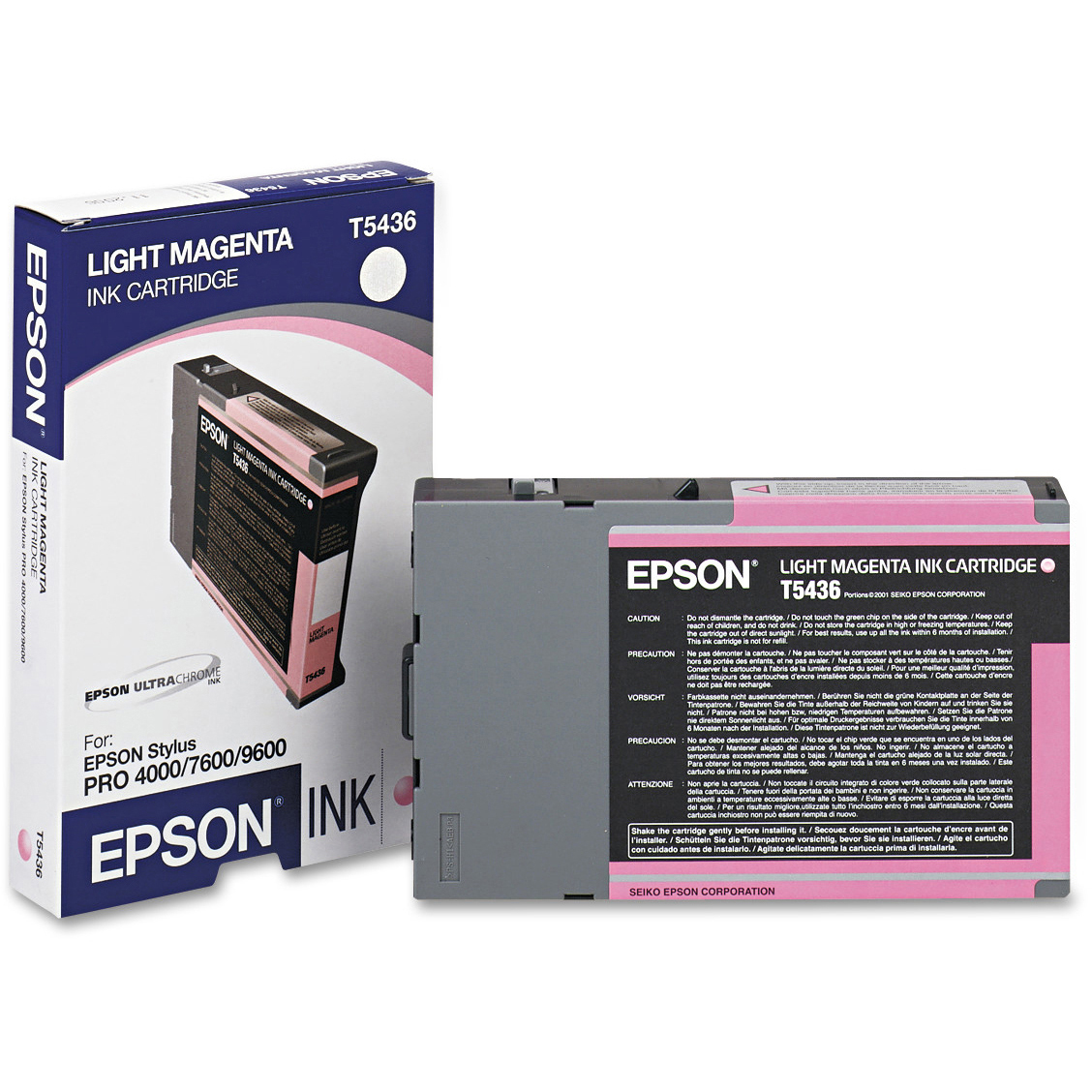 Original Epson T5436 Light Magenta Ink Cartridge (C13T543600)