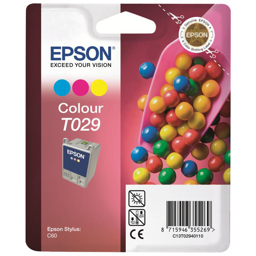 Original Epson T029 Colour Ink Cartridge (C13T02940110)