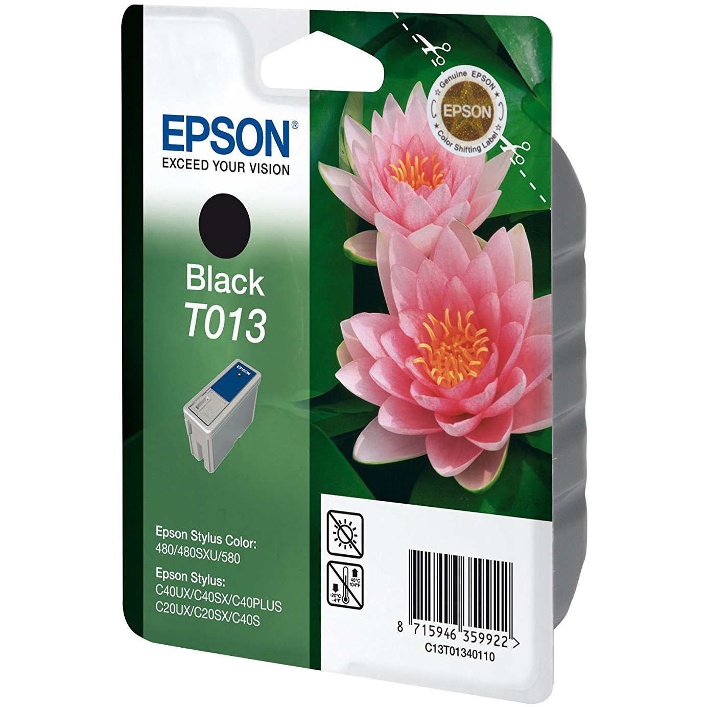 Original Epson T013 Black Ink Cartridge (C13T01340110)