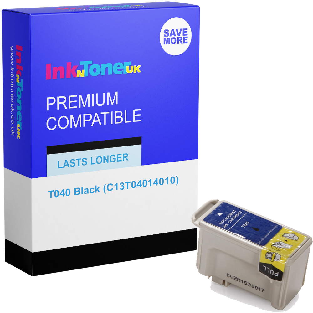 Premium Compatible Epson T040 Black Ink Cartridge (C13T04014010)