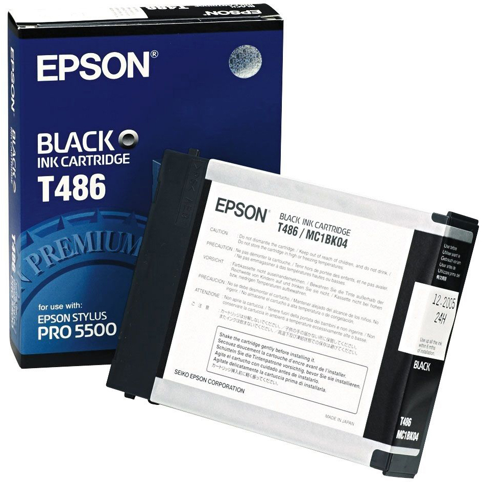 Original Epson T4860 Black Ink Cartridge (C13T486011)