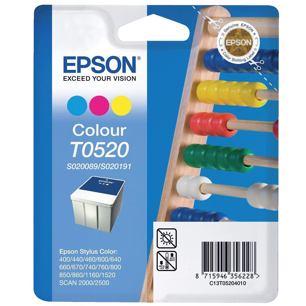 Original Epson T052 Colour Ink Cartridge (C13T05204010)