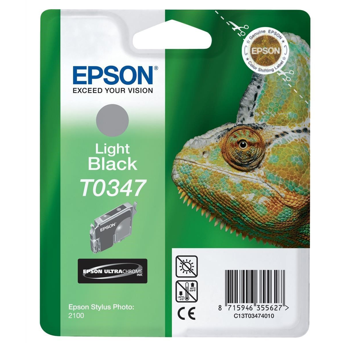 Original Epson T0347 Light Black Ink Cartridge (C13T03474010)