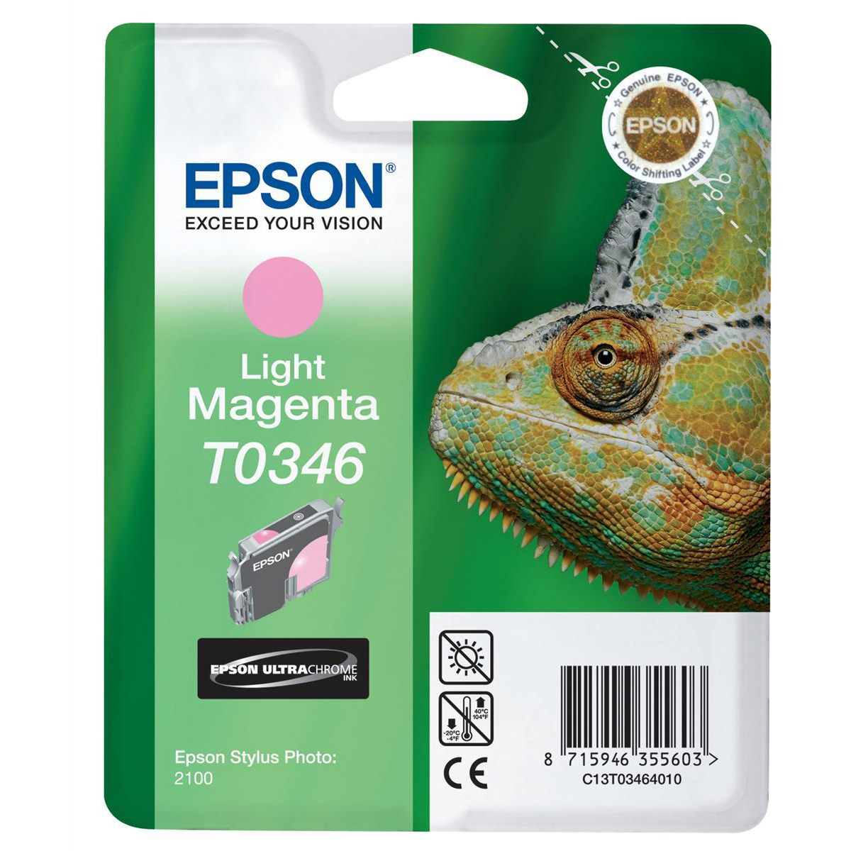 Original Epson T0346 Light Magenta Ink Cartridge (C13T03464010)