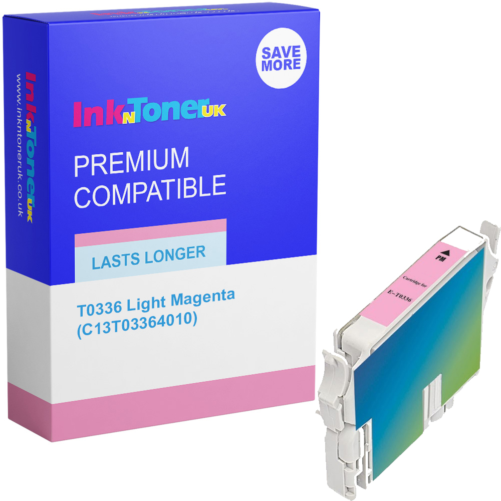 Premium Compatible Epson T0336 Light Magenta Ink Cartridge (C13T03364010)
