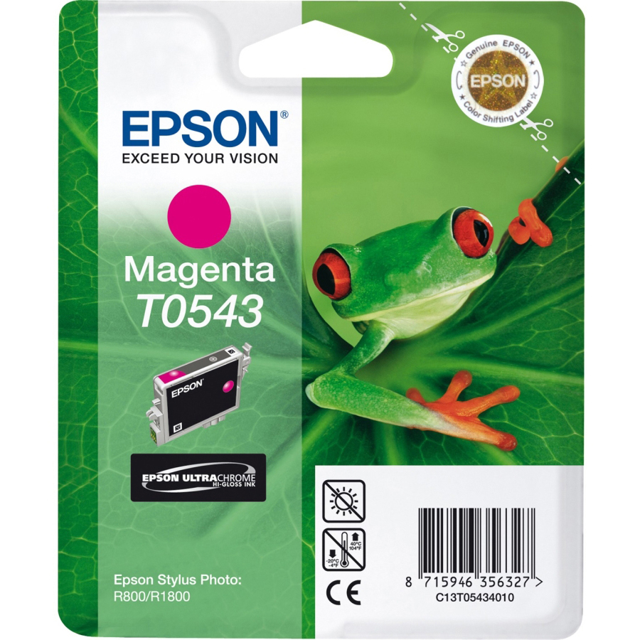Original Epson T0543 Magenta Ink Cartridge (C13T05434010) Frog