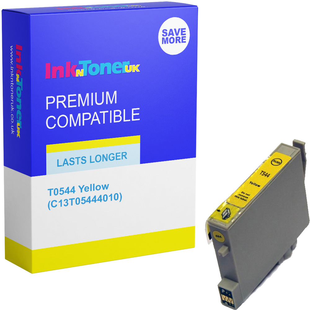 Premium Compatible Epson T0544 Yellow Ink Cartridge (C13T05444010) Frog