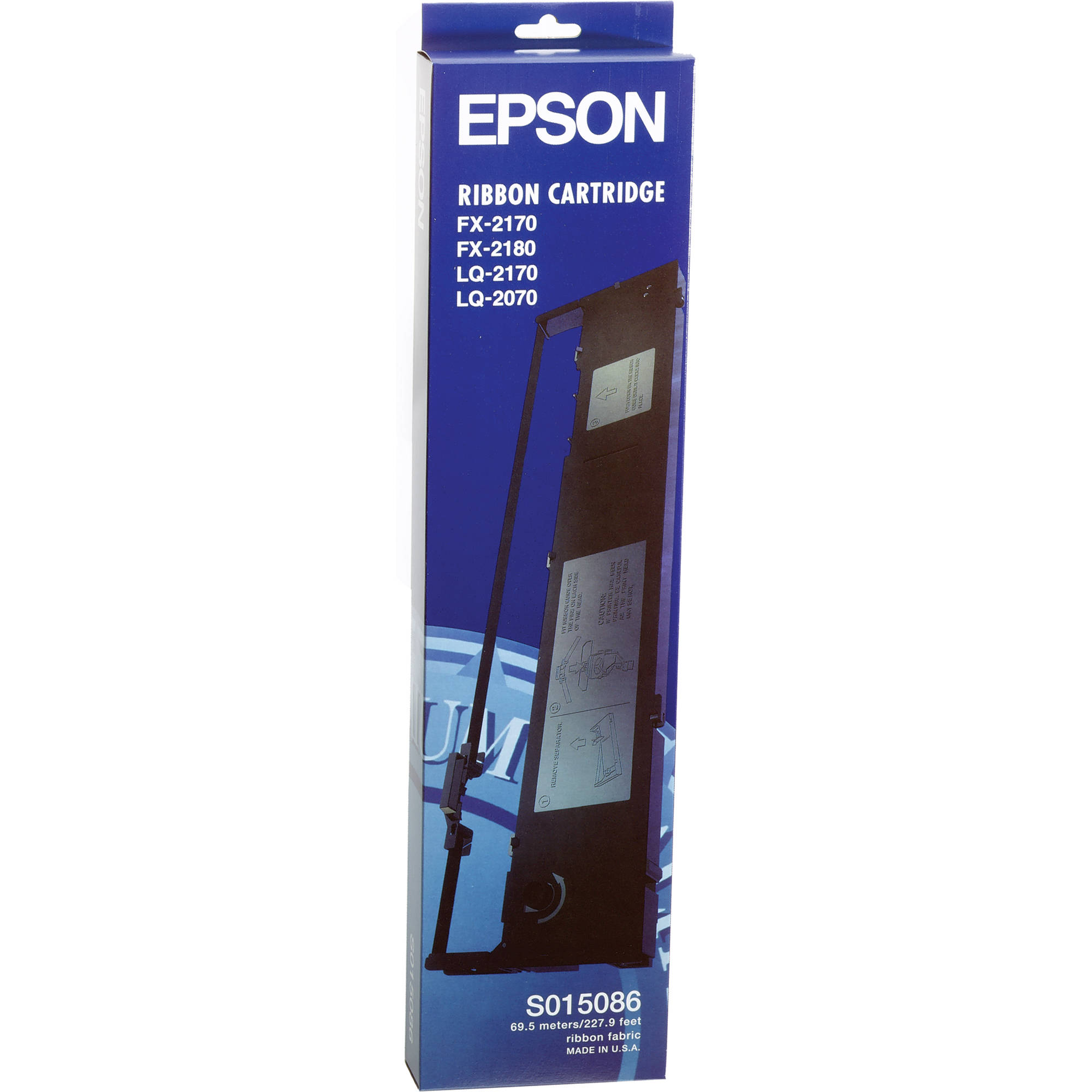 Original Epson S015086 Black Fabric Ribbon (C13S015086)