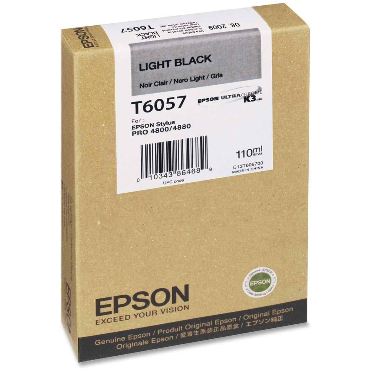 Original Epson T6057 Light Black Ink Cartridge (C13T605700)