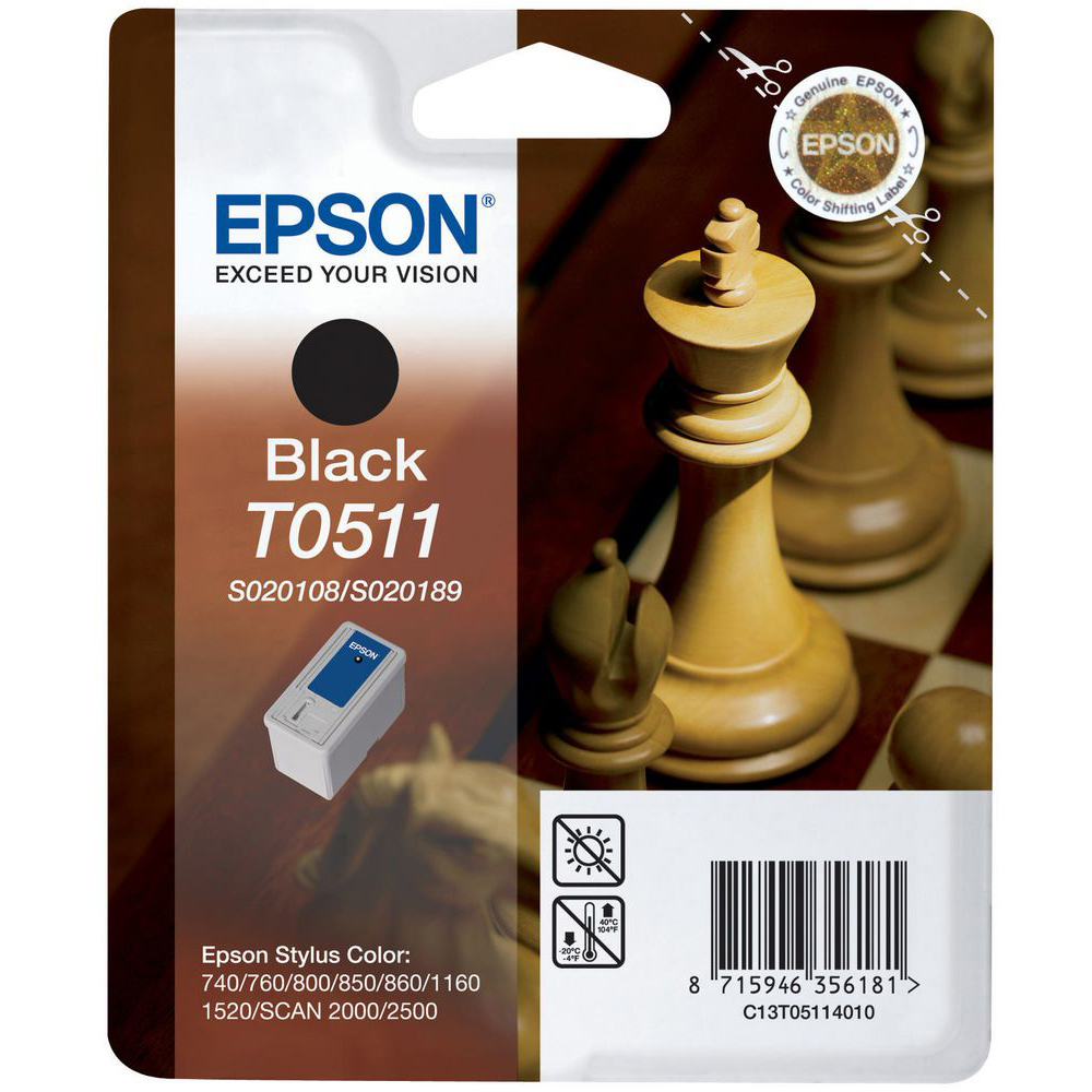 Original Epson T051 Black Ink Cartridge (C13T05114010)