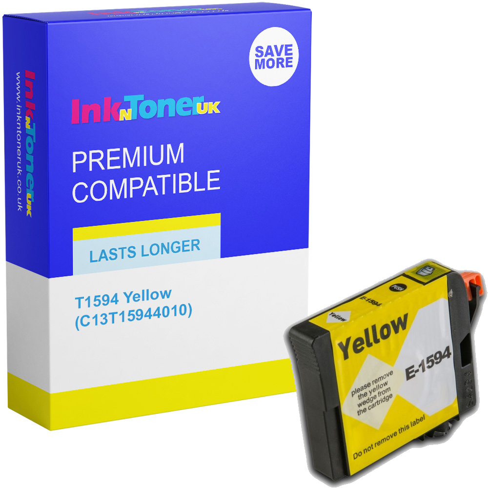 Premium Compatible Epson T1594 Yellow Ink Cartridge (C13T15944010) Kingfisher