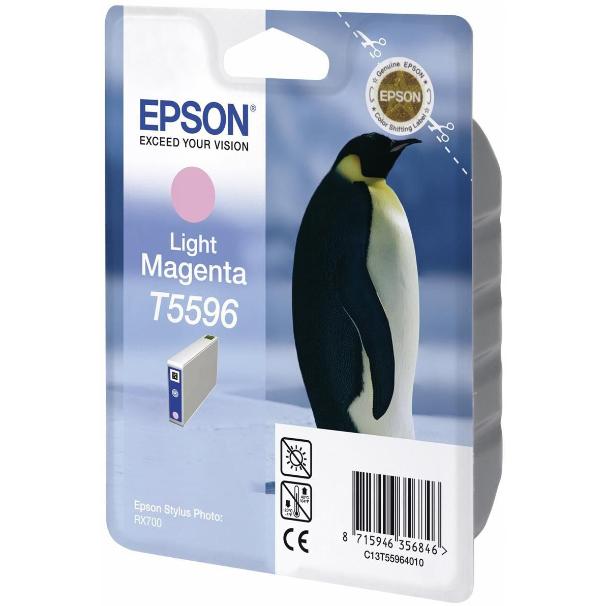 Original Epson T5596 Light Magenta Ink Cartridge (C13T55964010) Penguin