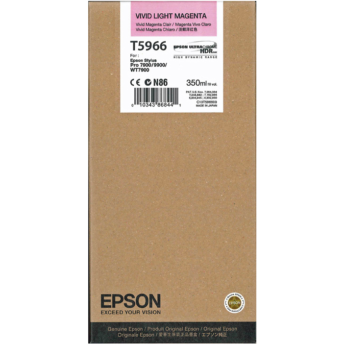 Original Epson T5966 Vivid Light Magenta Ink Cartridge (C13T596600)