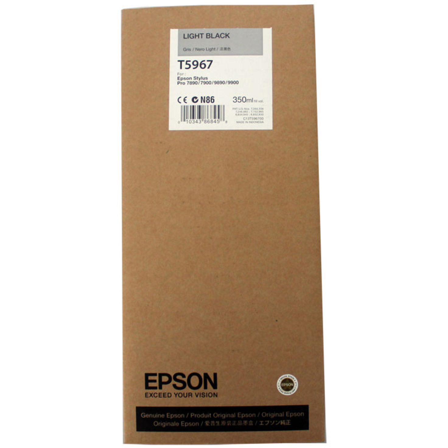 Original Epson T5967 Light Black Ink Cartridge (C13T596700)