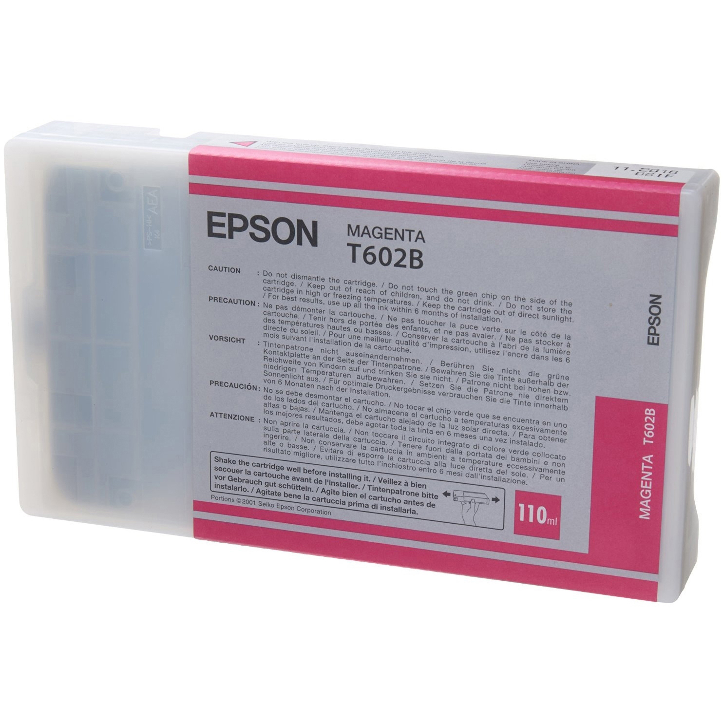 Original Epson T602B Magenta Ink Cartridge (C13T602B00)
