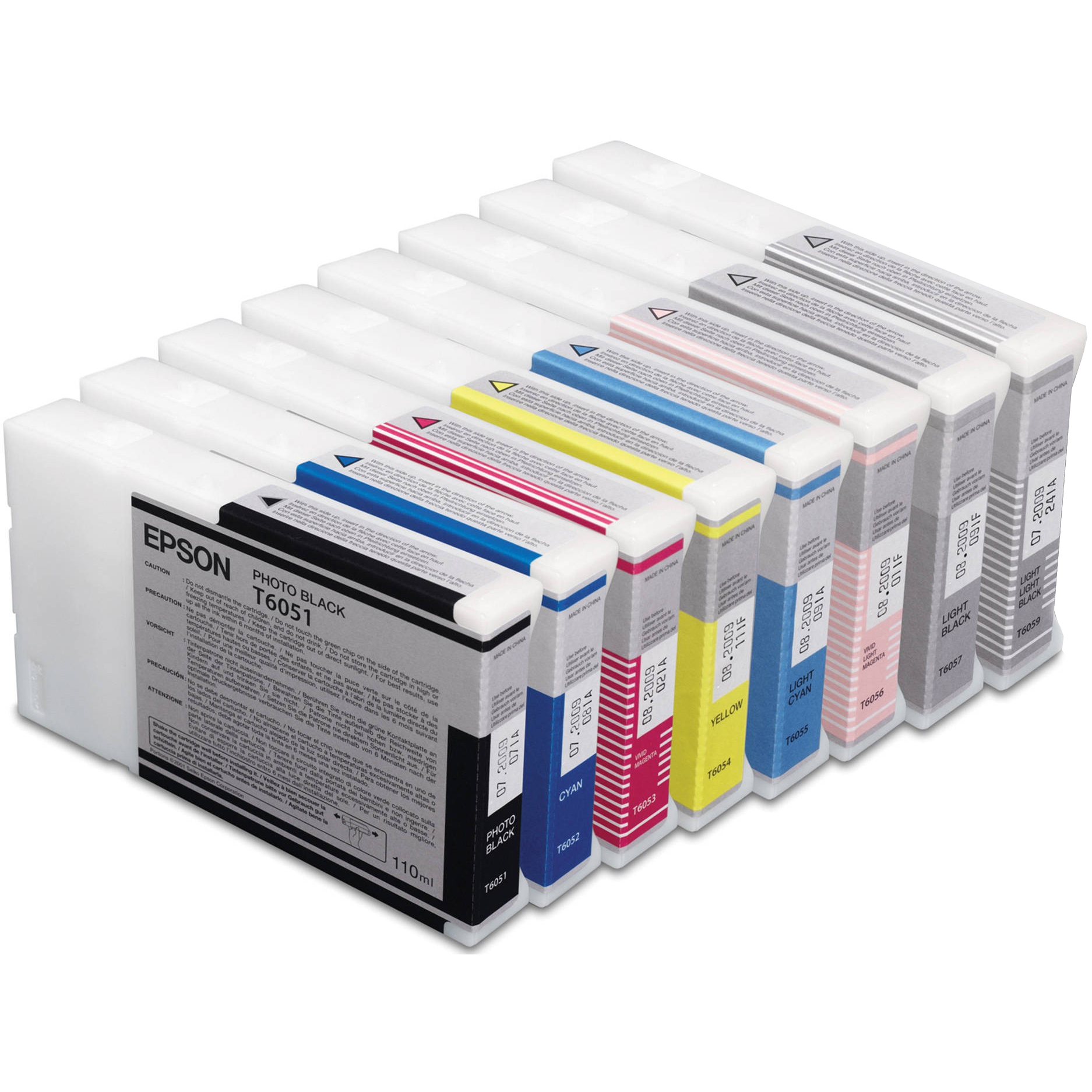 Original Epson T605 Multipack Set Of 8 Ink Cartridges (T6051/2/3/4/5/6/7/9)