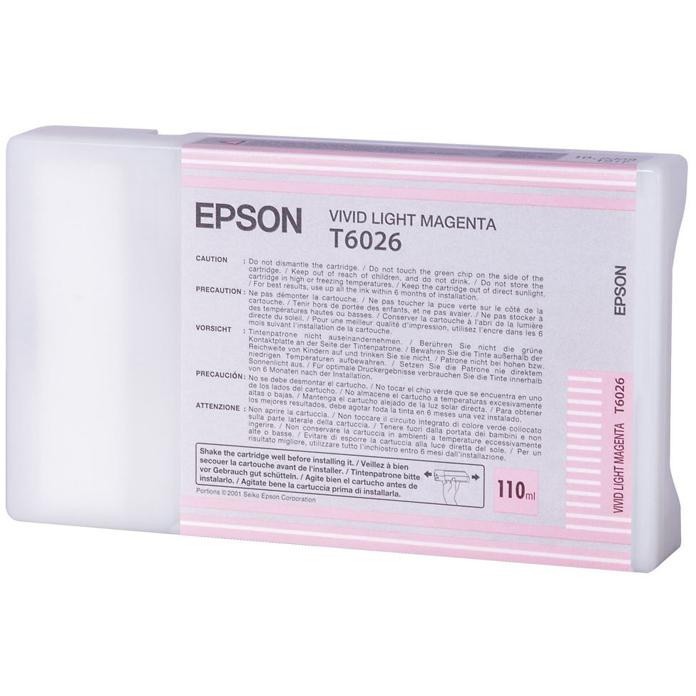 Original Epson T6026 Vivid Light Magenta Ink Cartridge (C13T602600)