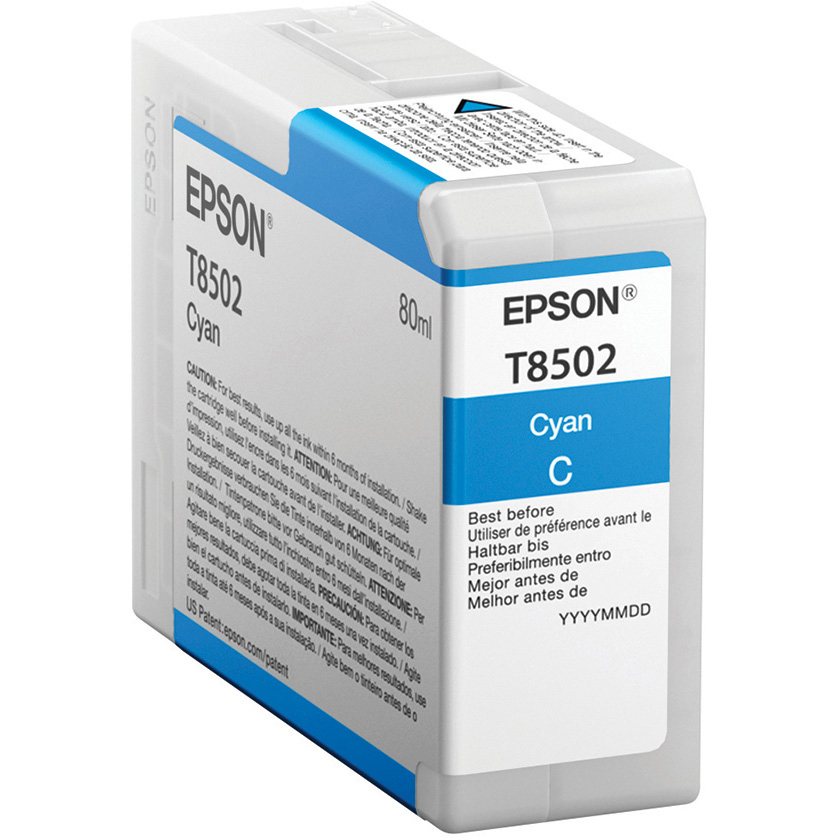 Original Epson T8502 Cyan Ink Cartridge (C13T850200)