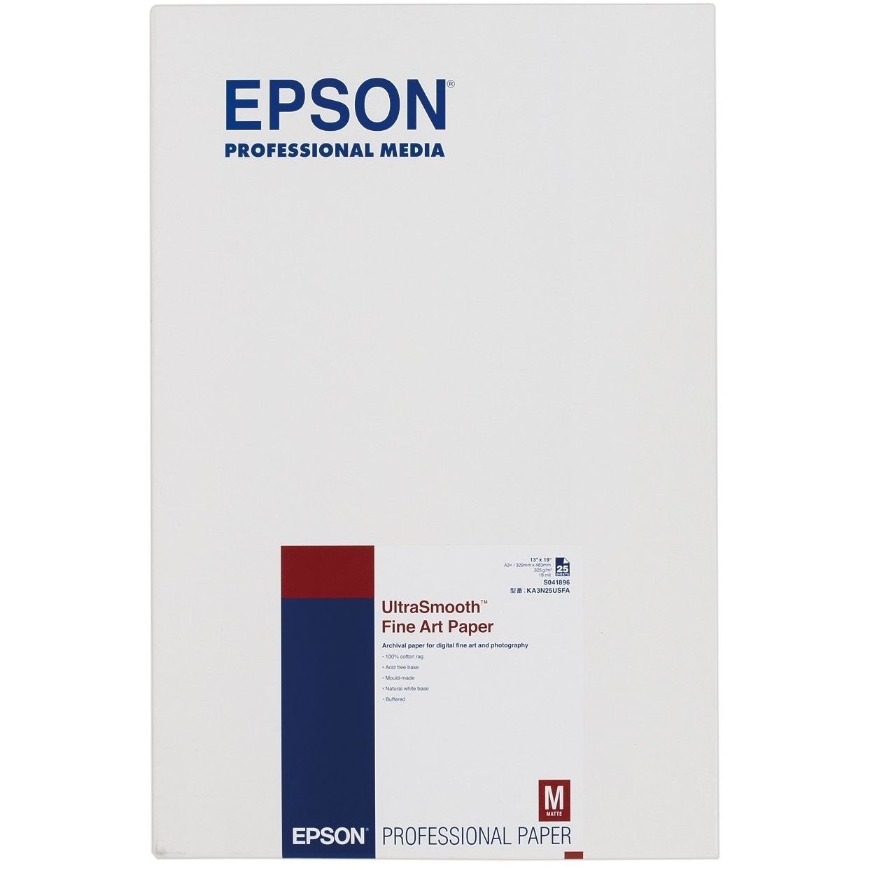 Original Epson S041896 325gsm A3+ Paper - 25 Sheets (C13S041896)