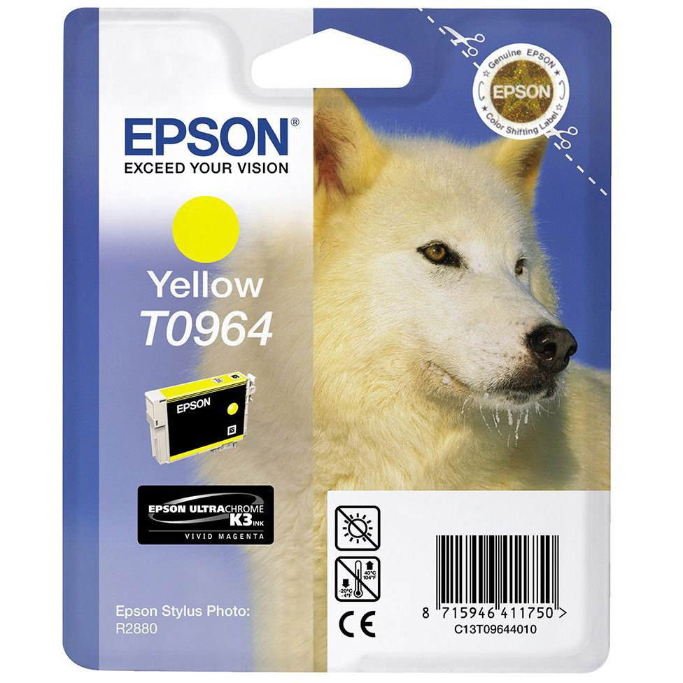 Original Epson T0964 Yellow Ink Cartridge (C13T096440) Husky