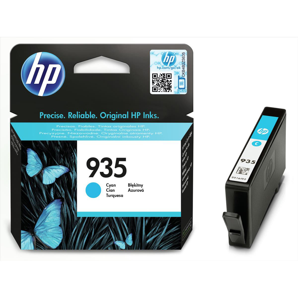 Original HP 935 Cyan Ink Cartridge (C2P20AE)