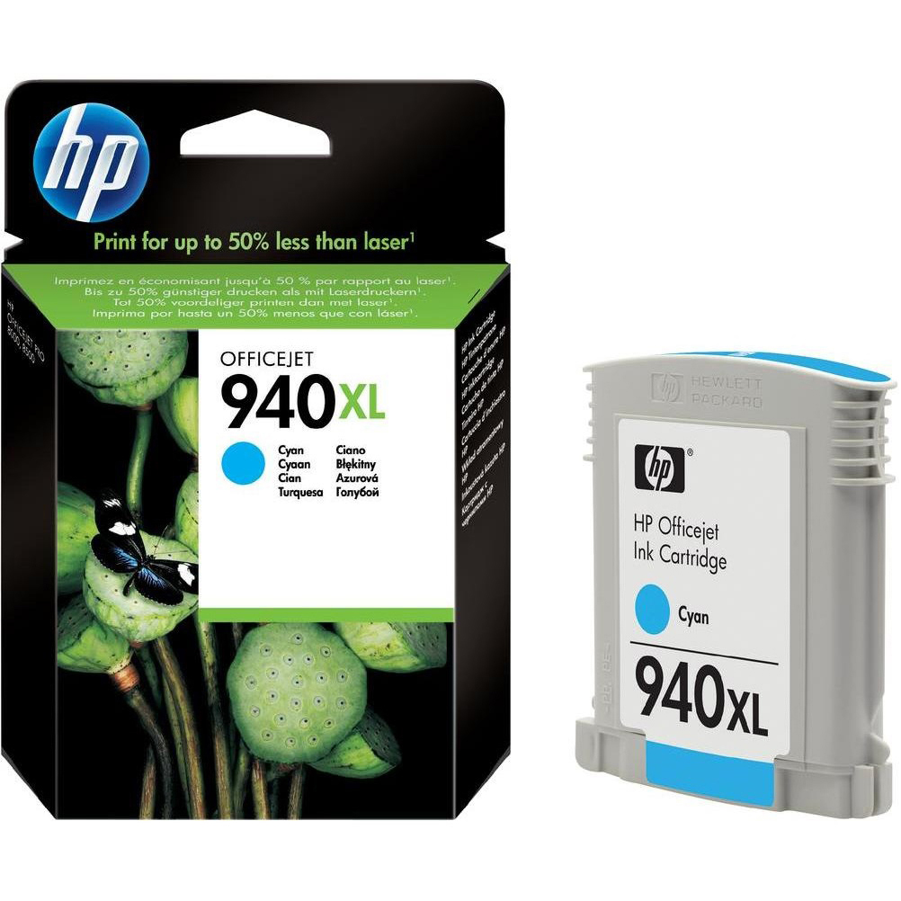 Original HP 940XL Cyan High Capacity Ink Cartridge (C4907AE)